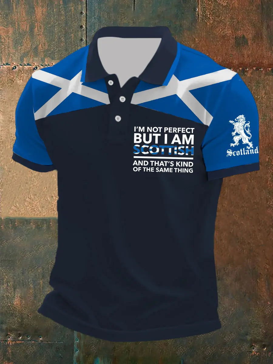 Men's Scottish Flag Short Sleeves Top trupatriotic