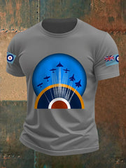 Men's RAF Wings Of Freedom Print Casual Tee trupatriotic