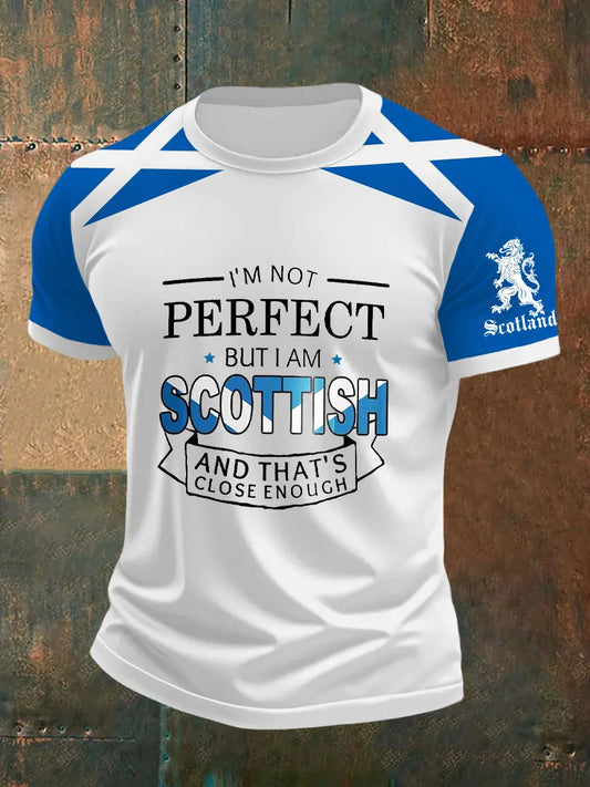 Men's Scottish Flag Short Sleeves T-shirt trupatriotic