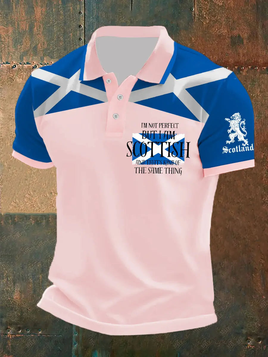 Men's Scottish Flag Short Sleeves Top trupatriotic