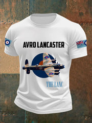 Men's Lancaster Bomber Print Casual Tee trupatriotic