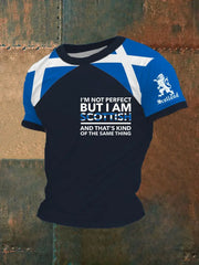 Men's Scottish Flag Short Sleeves T-shirt trupatriotic
