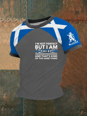 Men's Scottish Flag Short Sleeves T-shirt trupatriotic