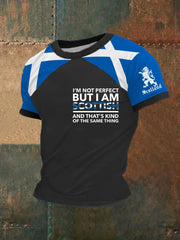 Men's Scottish Flag Short Sleeves T-shirt trupatriotic