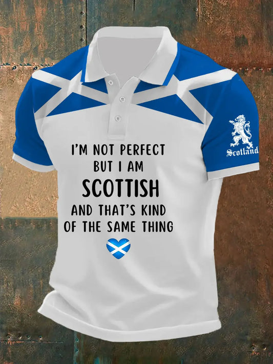Men's Scottish Flag Short Sleeves Top trupatriotic