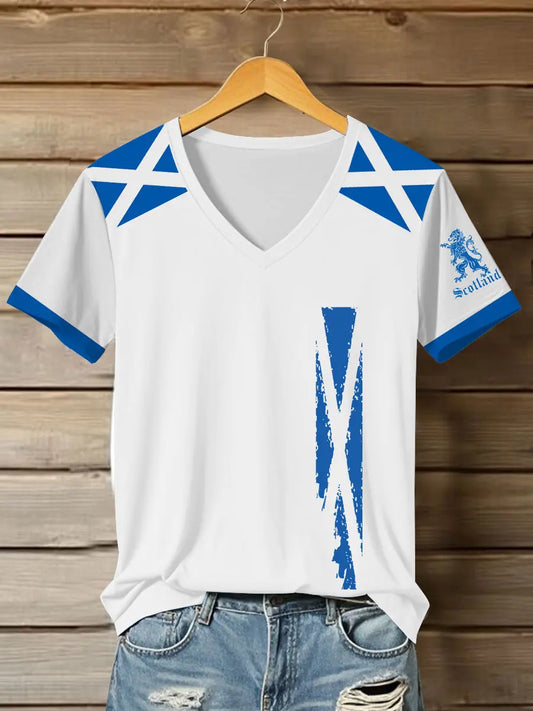 Women's Scottish Flag Short Sleeve T-Shirt trupatriotic