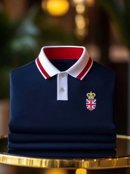 Men's Vintage British Crown Casual Shirt trupatriotic