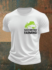 Men's Save British Farming Printed T-shirt trupatriotic