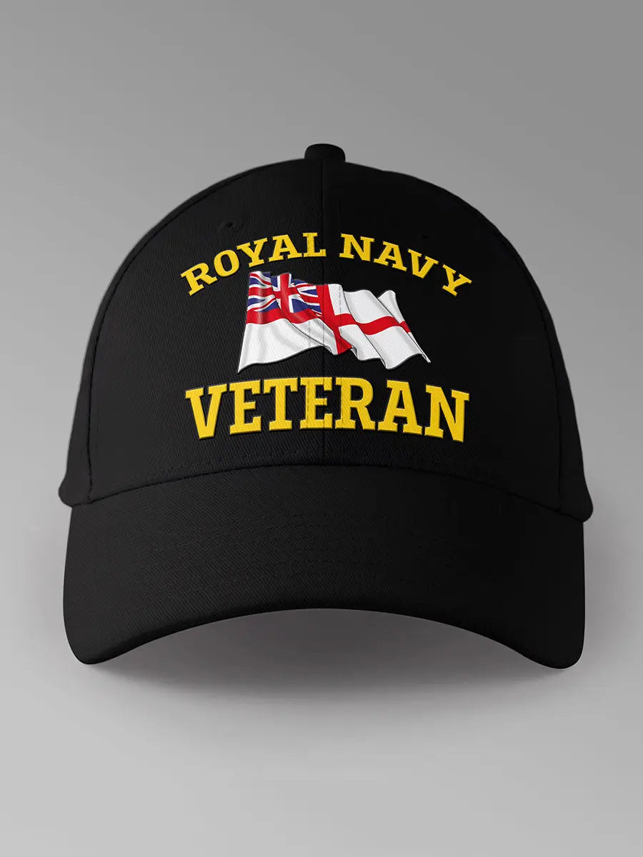 Unisex Royal Navy Veteran Printed Hat trupatriotic