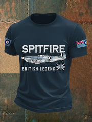 Men's Spitfire British Legend Print Casual Tee trupatriotic
