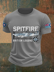Men's Spitfire British Legend Print Casual Tee trupatriotic