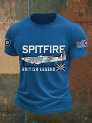 Men's Spitfire British Legend Print Casual Tee trupatriotic