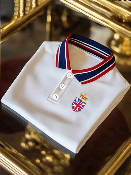 Men's Vintage British Crown Casual Shirt trupatriotic