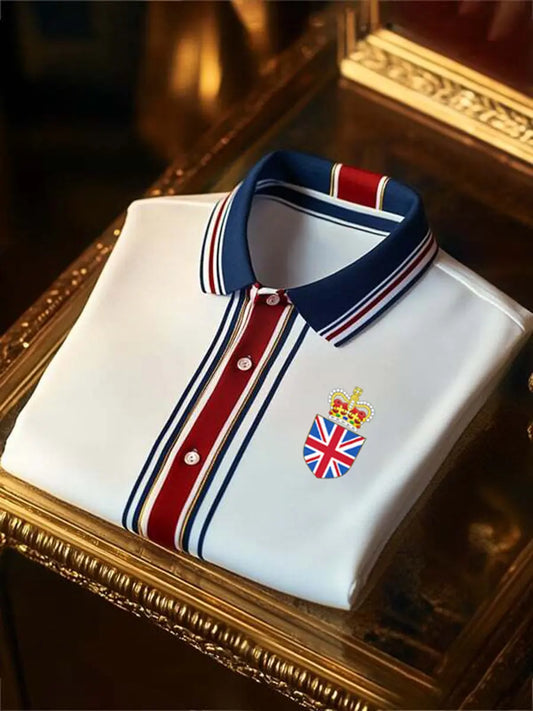 Men's Vintage British Crown Casual Shirt trupatriotic