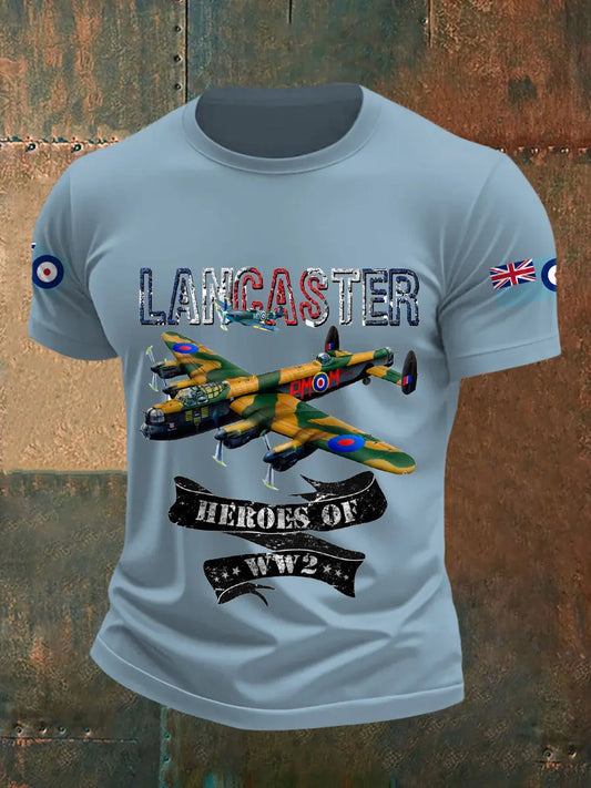 Men's Vintage Lancaster Print Casual Tee trupatriotic