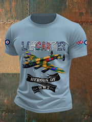 Men's Vintage Lancaster Print Casual Tee trupatriotic