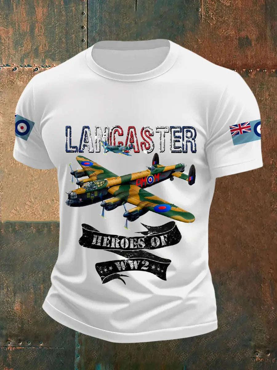 Men's Vintage Lancaster Print Casual Tee trupatriotic