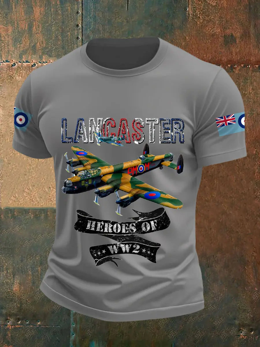 Men's Vintage Lancaster Print Casual Tee trupatriotic