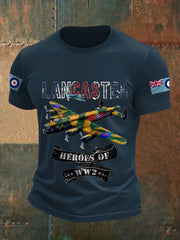 Men's Vintage Lancaster Print Casual Tee trupatriotic