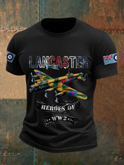 Men's Vintage Lancaster Print Casual Tee trupatriotic