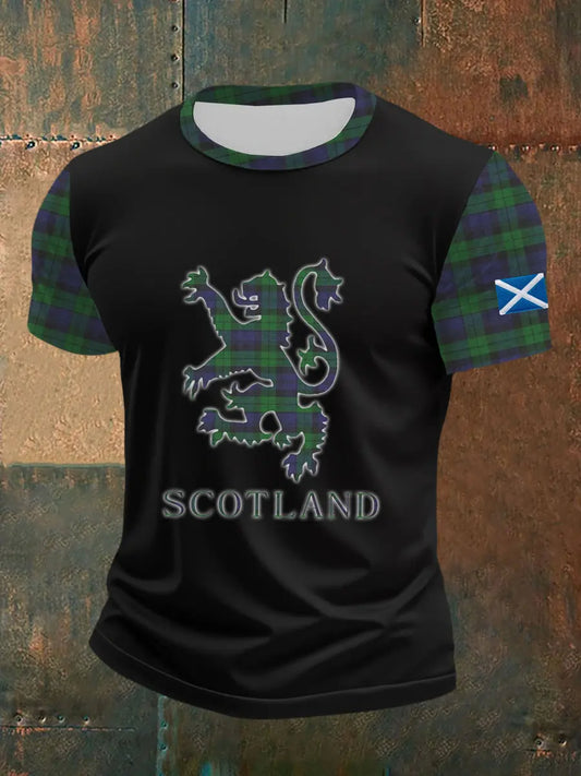 Men's Scottish Flag Short Sleeves T-shirt trupatriotic