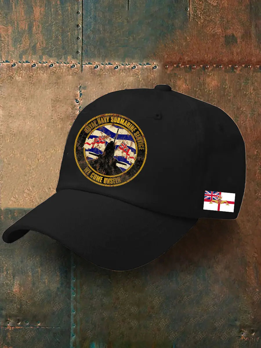 Unisex Navy Veteran Submarine Printed Hat trupatriotic
