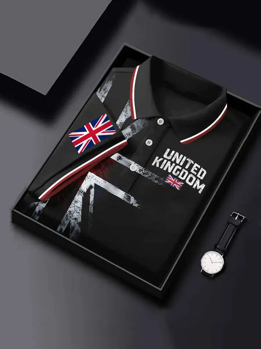Men's United Kingdom Print Short Sleeve Shirt trupatriotic