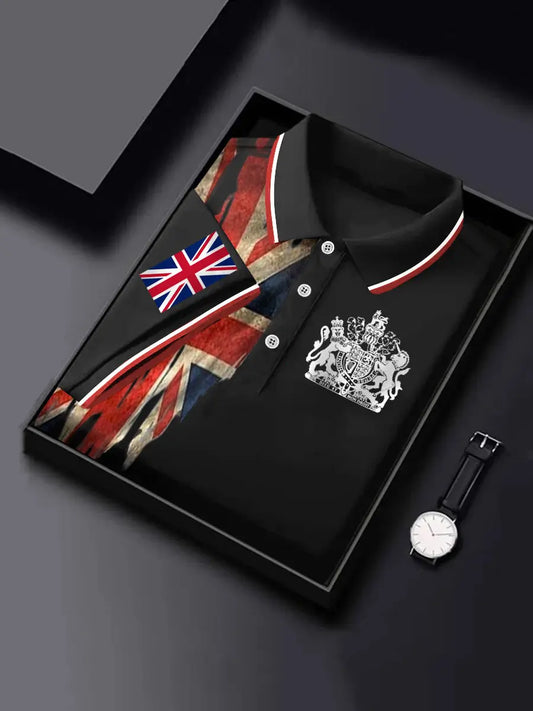 Men's United Kingdom Print Short Sleeve Shirt trupatriotic