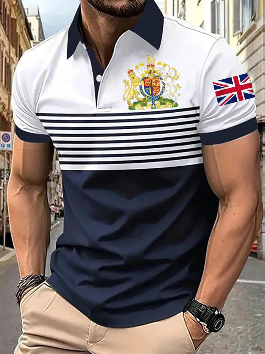 Men's United Kingdom Print Short Sleeve Shirt trupatriotic