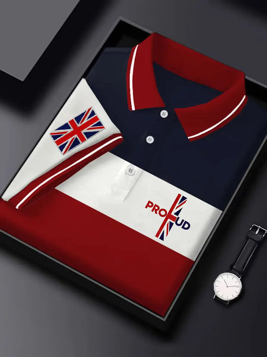 Men's UK Coat of Arms Print Short Sleeve Top trupatriotic