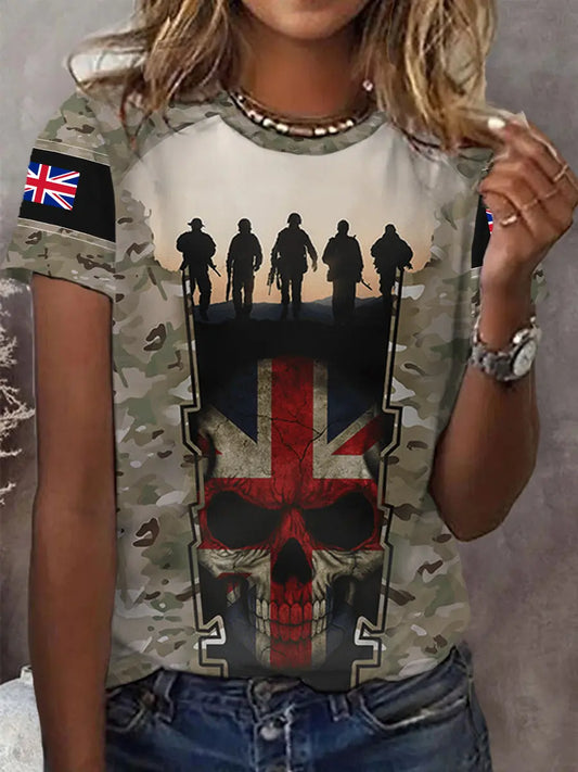Women's short-sleeved T-shirt trupatriotic