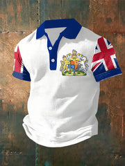 Men's United Kingdom Print Short Sleeve Shirt trupatriotic