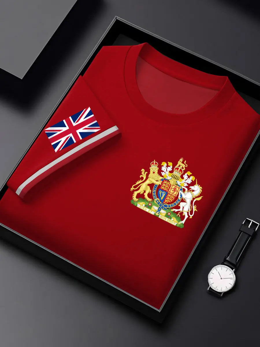 Men's United Kingdom Print Short Sleeve Shirt trupatriotic
