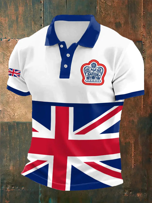 Men's United Kingdom Print Short Sleeve Shirt trupatriotic