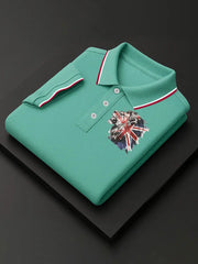 Men's Vintage England Flag Lion Casual Shirt trupatriotic