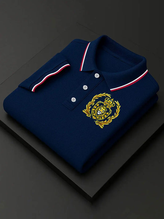 Men's Vintage England Lion Crown Casual Shirt trupatriotic
