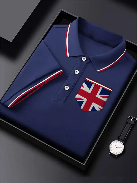 Men's UK Printed Poket Short Sleeve T-Shirt trupatriotic