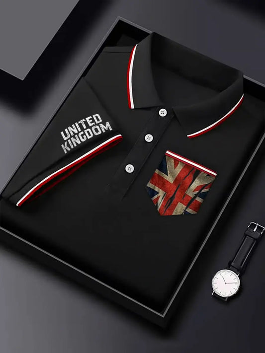 Men's UK Printed Poket Short Sleeve T-Shirt trupatriotic