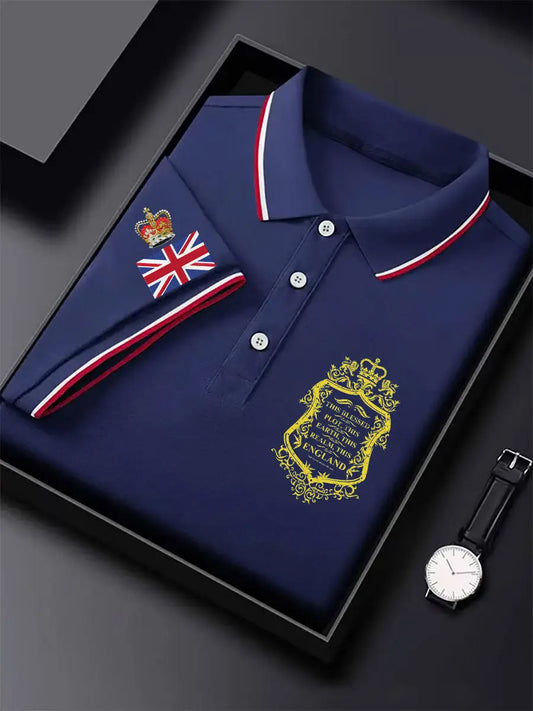 Men's Rpyal British Flag Printed Casual Tops trupatriotic