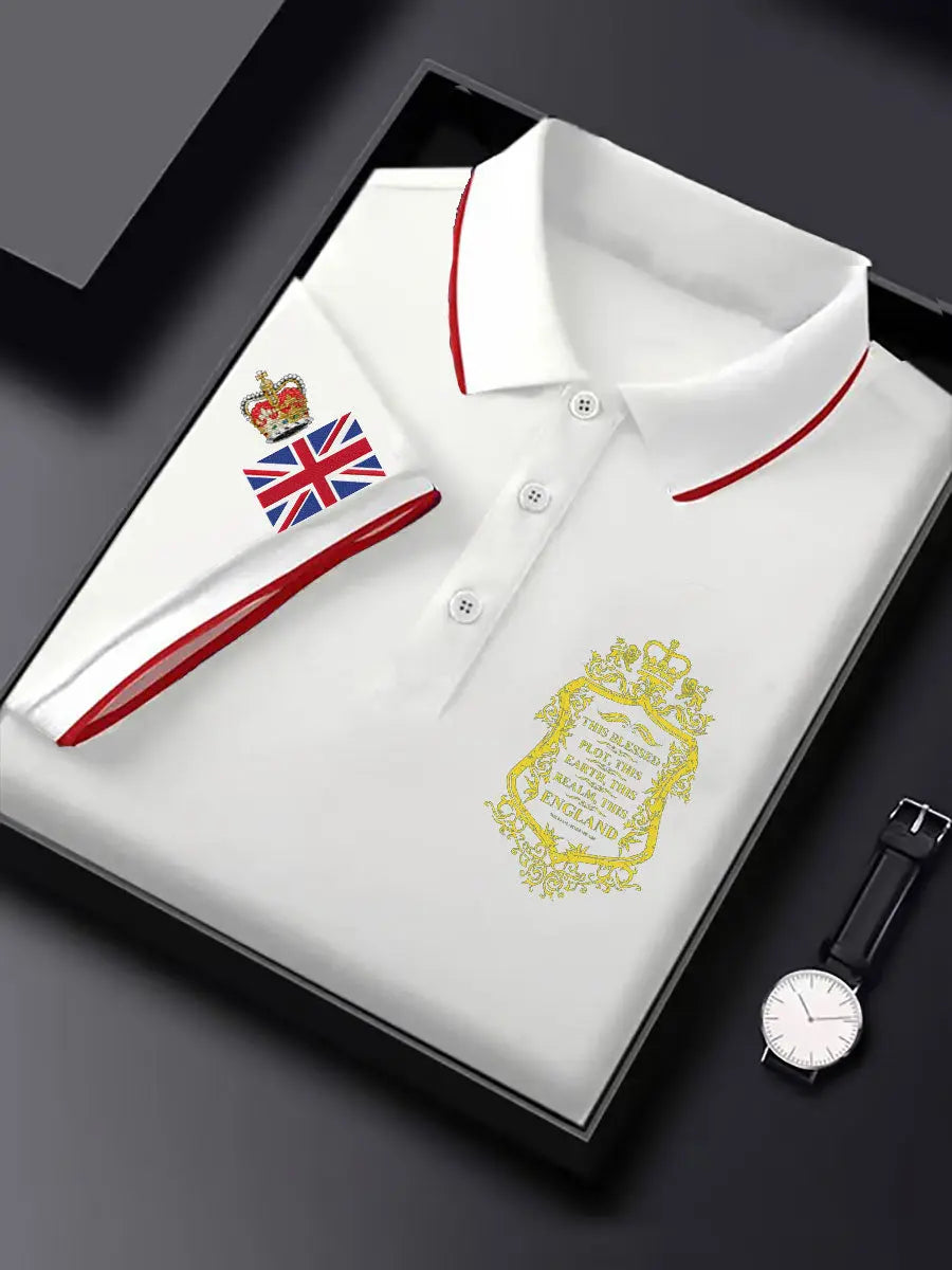 Men's Rpyal British Flag Printed Casual Tops trupatriotic