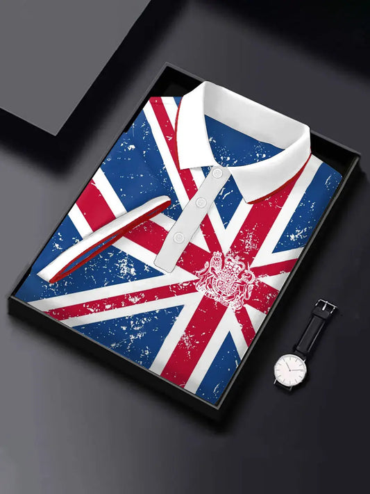 Men's Flag Printed Casual Tops trupatriotic
