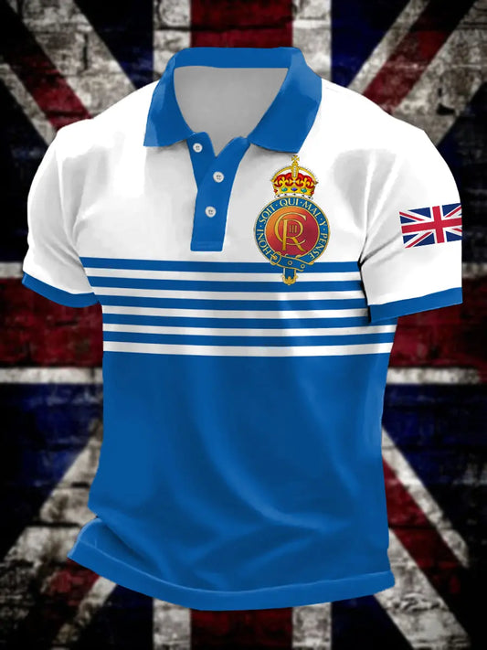 Men's Household Cavalry Print short sleeve shirt trupatriotic