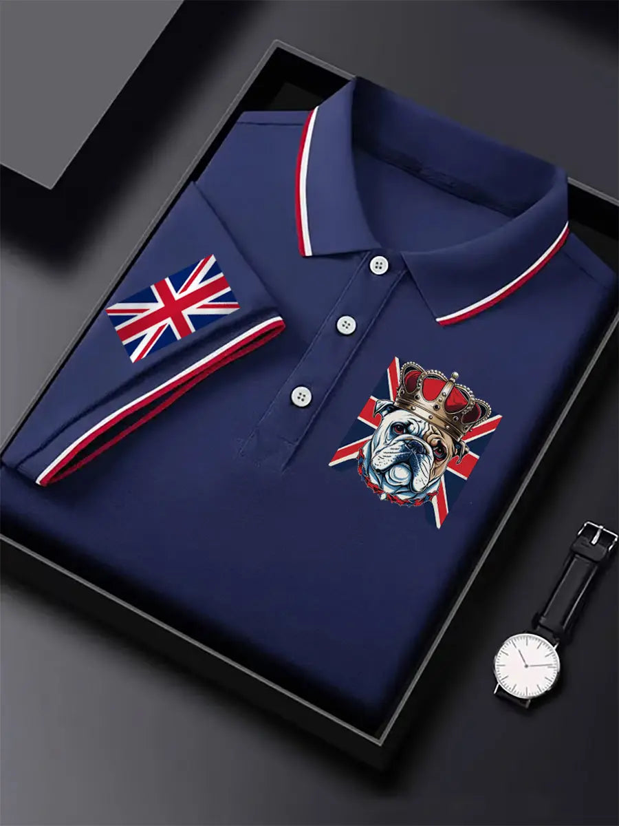 Men's Vintage British Bulldog Crown Casual Shirt trupatriotic