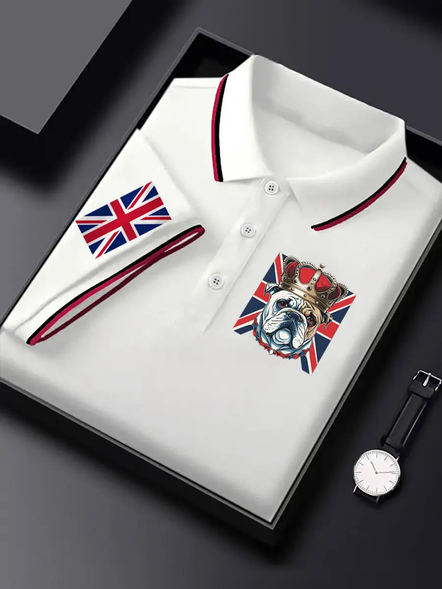 Men's Vintage British Bulldog Crown Casual Shirt trupatriotic