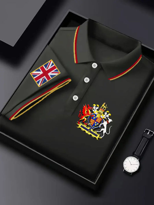 Men's British Business Badge Top trupatriotic