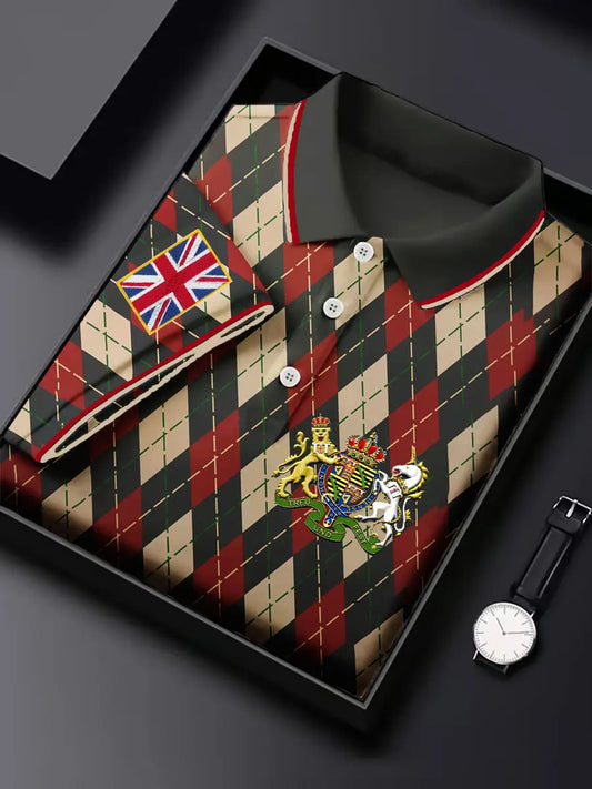 Men's British Business Badge Top trupatriotic