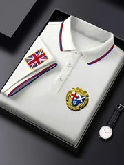 Men's British Business Badge Top trupatriotic