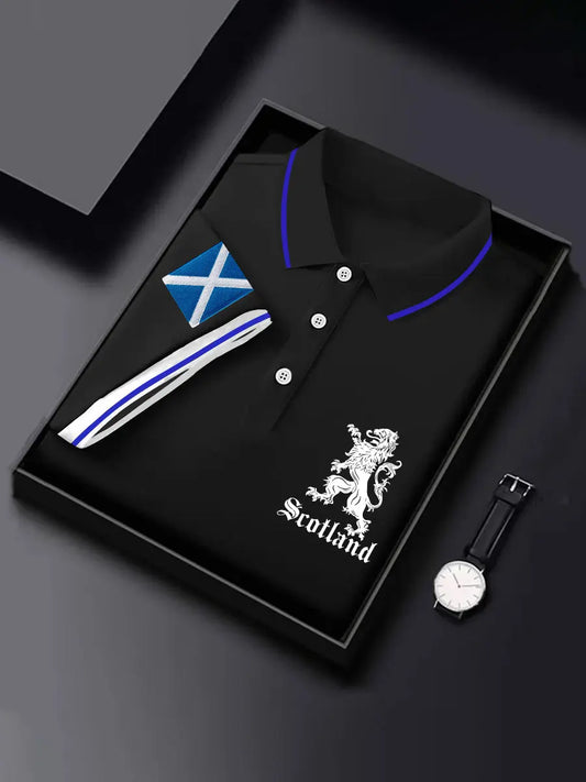 Men's Scottish Flag Short Sleeves Top trupatriotic
