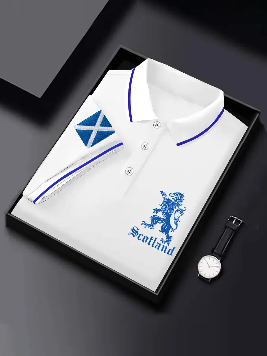 Men's Scottish Flag Short Sleeves Top trupatriotic