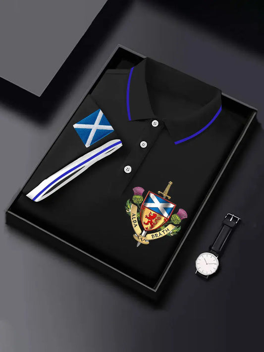 Men's Scottish Flag Short Sleeves Top trupatriotic